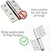 CCNPCS 2pcs Door Hinge Adjustment Tool,Hinges Gap Adjusting Wrench,Heavy-Duty Door Hinge Adjustment Tool,Double-Ended Door Hinge Repair Wrench for Fire Doors, Security Doors, Cleanroom Doors