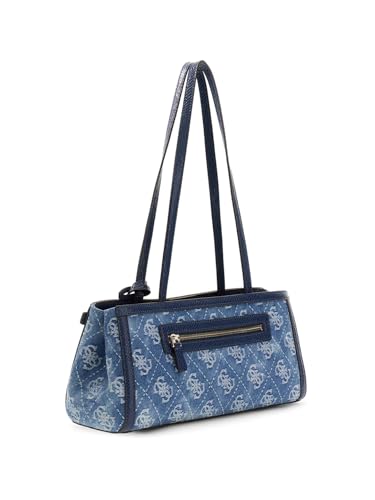 Sac À Main Guess Dovie Gfriend Shoulder Satchel – Bleu, 79% Coton - vue 3