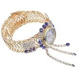 CAXUSD Reloj de Pulsera y Moderna Diseño Delicado para Mujer de Cuarzo en Aleación Azul, Adecuado para Cumpleaños y Uso Diario