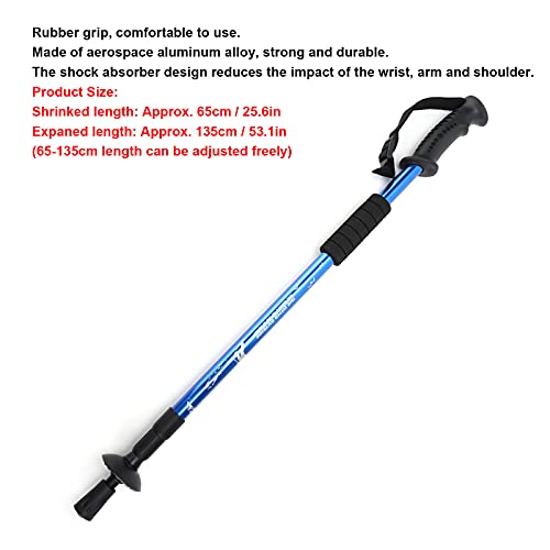 Bastão de caminhada em liga de alumínio, bastões de caminhada duráveis ​​para caminhadas para escala