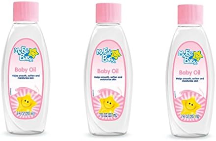 My Fair Baby® Baby Oil Non-Irritating Formula Fast Absorbing Moisturizes and Leaves Baby Skin Soft and Smooth 7oz (Pack of 3)
