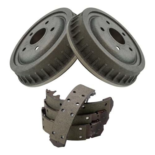 TRQ Rear Brake Shoe & Drum Kit Compatible with 1995-1997 Ford Ranger Mazda B2300 1995-1996 B3000 B4000