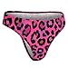 XUTSAKDCJ Fashion Seamless Thongs for Women, No Show Thong Underwear Workout Comfortable Hot Pink Tie Dye Leopard Cheetah Print G-string