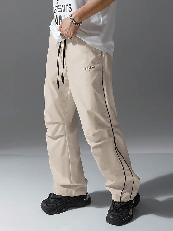 QJQ Men's Y2K Baggy Sweatpants Parachute Pants Wide Leg Vintage Track Pants Casual Streetwear - Image 2