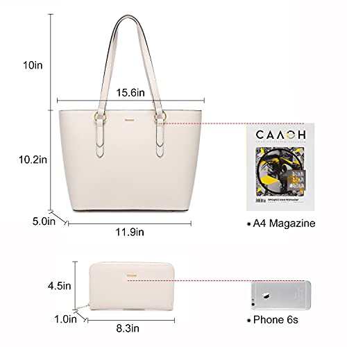 LOVEVOOK Purses and Wallet Set for Women, Work Tote Purse Shoulder Bag, Fashion Handbags with Matching Wallets Set 2 Pcs - Image 3