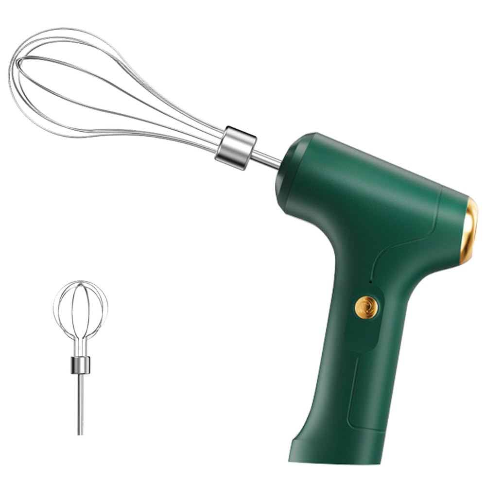 Cordless Hand Mixer, USB Rechargeable Detachable Electric Whisk Beaters with 3 Speed Modes,1200W Powerful Motor for Eggs/Milkshake Cream/Butter