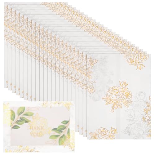 Pochettes en papier vélin CLISPEED enveloppes florales robustes
