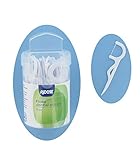  2 Lose mit 50 Zahnsepers mit Zahnseide in weißem Spender 7 x 1.7 cm