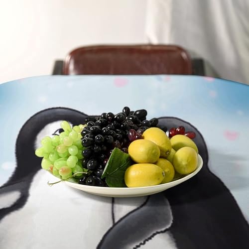 Nappe en lin lavable pour repas de Noël et fêtes de mariage - 6