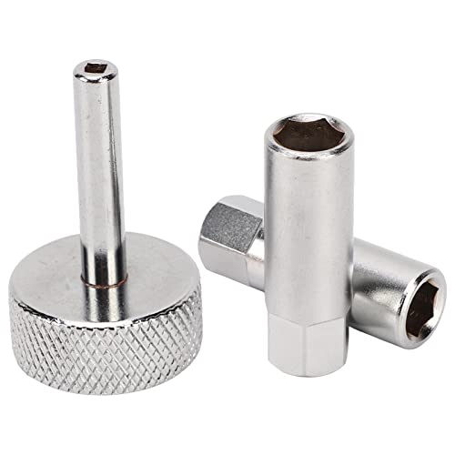 Image of 3 Pcs Tappet Valve Adjustment Tool Set 8 9 Mm Locknut Sockets & 3Mm Drive For Motorcycles Atvs
