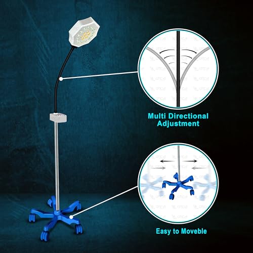Image of OTICA LED OT Light Examination High-Intensity Standing Spot Type Surgical Light (21 LED Spotlight)