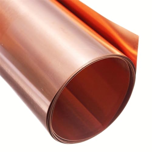 Pure Copper Sheet, 0.2mm Thick x 1000mm x 100mm, Ideal for Thermal and Electrical Conductivity Applications