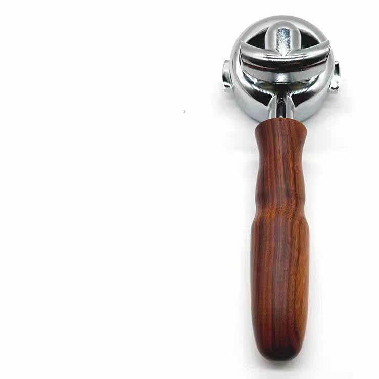 LA CIMBALI Portafilter Coffee Espresso Machine Walnut Handle 2 Spout, 14g Baske