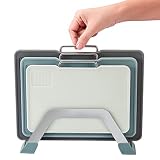 Domonic Home Cutting Board Set, Cutting Boards for Kitchen Dishwasher Safe, Plastic Cutting Board wi