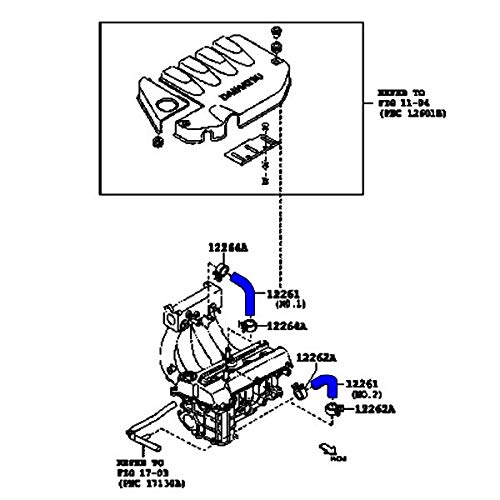 Amazon | シリコン ホースキット ダイハツ用 L880K コペン ブルー 17本