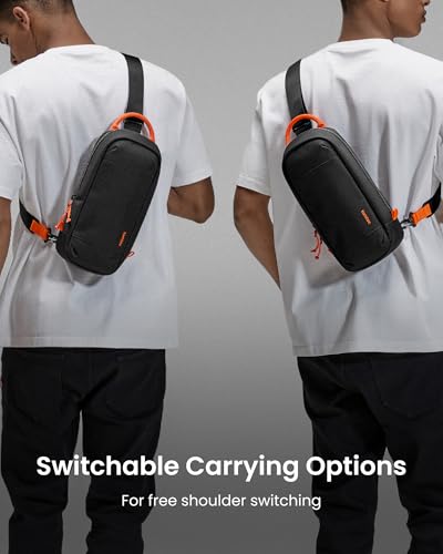 Image of tomtoc Sling Crossbody Bag for Nintendo Switch 2, Protective Travel Chest Carrying Gaming Pouch with 8 Game Cartridges Slots