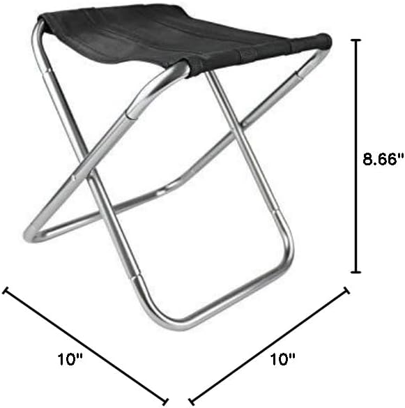 Portable Folding Stool, Tiny Lightweight Camping Stool Chair with Carry Bag for Adults Outdoor Camping Fishing Hiking Gardening Beach Collapsible Stool Pocket Seat