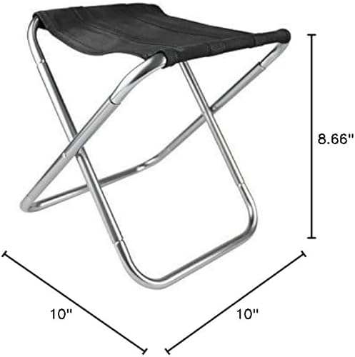 Miniatura 3 de Taburete plegable portátil, silla pequeña y ligera para acampar con bolsa de transporte para adultos al aire libre, camping, pesca, senderismo,
