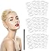Sticker Pochoir Fard à Paupières Eyeliner, Pochoir Eyeliner, Eyeliner Pochoir, 12Pcs Pochoir Fard à Paupières Eyeliner Sticker, Outil De Maquillage Des Yeux Pochoirs De Maquillage Rapid