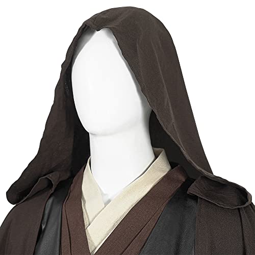 Forwacos Anakin Skywalker Costume Kids Adult Cosplay Tunic Pants With Robe Belt Deluxe Uniform For Halloween (Kids Brown (No Shoes), X-Small) #TOP7