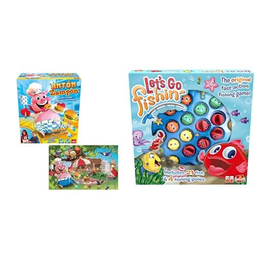 Set de 2 Juegos: NO DESPERTIES A Papa + Anton ZAMPON Puzzle - Juegos de Mesa, acción, Habilidad y Velocidad para niños - Nuevo Set de Juego - Juega en Familia o con Amigos - 2+ Jugadores - 6+