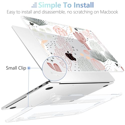 Image of MEEgoodo Case for MacBook Pro 16 inch 2026 2024 2023 2021, Laptop Hard Shell Compatible with M5 M4 M3 M2 M1 Pro /Max Chip, Fit Model A3429 /A3428 /A3403 /A3186 /A2991 /A2780 /A2485, Cacti