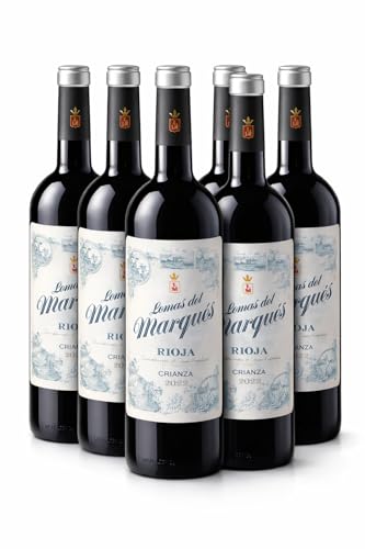 Lomas del Marqués – Vino Tinto Rioja Crianza | Pack 6 Botellas (750 ml)