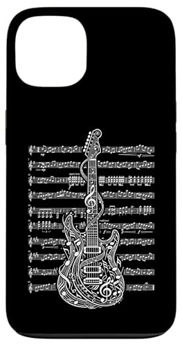 エレキギター プレーヤー ギタリスト 楽器 ノート スマホケース iPhone 13 用