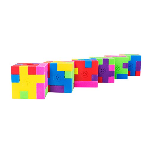 Super Z Outlet SZ274 12 Pack Colorful Puzzle Erasers Miniature Pencil Erasers Children Party Favors, Classroom Student Prize Packs, Brain Teasers thumb #2