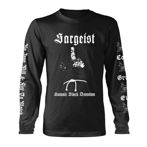 T-Shirt Sargeist Satanic SHATRAUG avec sérigraphie durable noir taille M