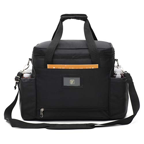 Mojecto Xx-Extra Large Tall Insulated Cooler Lunch Bag (Xx-14X12.5X9 In). 1680D Heavy-Duty Polyester, High Density Insulation, Heat-Sealed Liner, Durable Zipper, Multiple Pockets, Metal Buckle. #TOP6