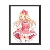 セクシーキャラクター柄 アートパネル ポスター 現代アート 壁掛け 木製フレーム 塗装タイプA 背景画 油絵 壁飾り フレーム装飾画 インテリア 木枠付きの完成品 玄関 廊下 バー カフェ 図書館 ゲストルーム オフィス 取り付け簡単 30×40cm