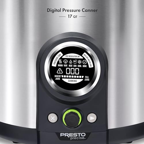 Presto 02152 17-Quart Digital Pressure Canner - Digital Display, Waterbath Capable, 10 Built-In Safety Features, Recipe Book, Stainless Steel by Presto - Image 2
