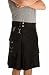 Damn Near Kilt 'Em Men's Highlander Utility Kilt Large Black