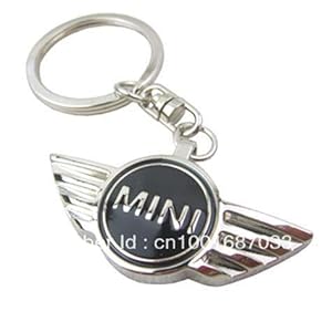 Gas V Mini Black Keyring with Mini Logo