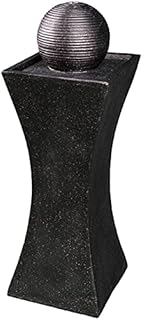 MDA Designs Sequanna Hourglass and Sphere Water Feature with Light