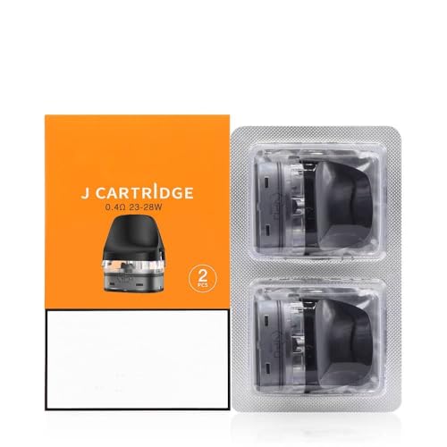 J Pod Cartridge 5ML With 0.4/0.6/0.8/1.2ohm Built-in Coil for RDL MTL Vaping Digi Pro/Max R Kit Feature 0.01s lighting-activate design - No Nicotine,No liquid