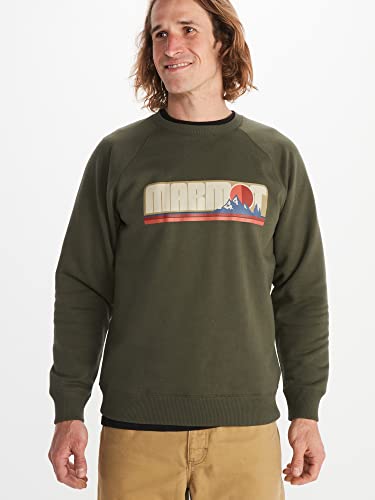 MARMOT Men's Montane Crew Sweatshirt - Screen Printed Graphic on Warm, Breathable, Eco-Friendly Cotton/Poly Blend2