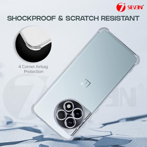 Image of 7SEVEN Back Cover for OnePlus 11R 5G Transparent Mobile Back Case Shock Proof Design Camera Edges Protection Crystal Clear 1+ Phone Case Silicon Soft TPU & Flexible One Plus Bumper Phone Cover