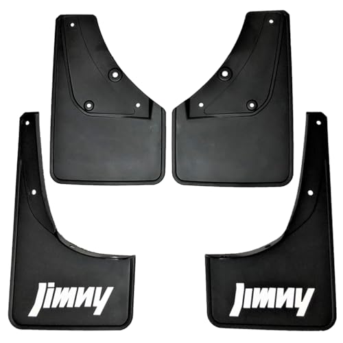 【ZERO HOUSE】スズキ ジムニー シエラ SUZUKI Jimny SIERRA JB74W JB74 専用設計 マッドガード マッドフラップ セット( レッド/ブラック ) (ブラック)