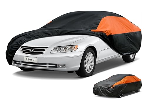 Image of GUNHYI Hyundai Car Cover Custom Fit Hyundai Azera Waterproof All Weather for Automobiles, Lightweight Full Exterior Cover Outdoor Sun UV Rain Dust Snow Wind Protection.