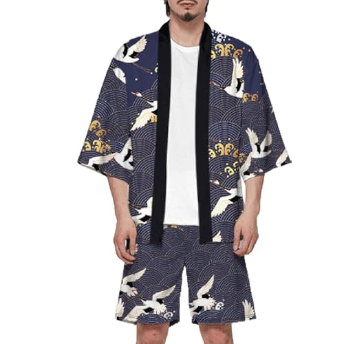 Kimono homme traditionnel japonais imprimé 3D pour rester au frais avec style en été
