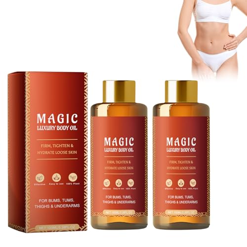 Aceite Hidratante Y Reafirmante Para El Cuerpo - 2 Unidades - Aceite Corporal Para Brazos, Abdomen, Muslos Y Glúteos - Fórmula Mágica Para Piel Firme E Hidratada - Uso En Todo El Cuerpo Skin Oil