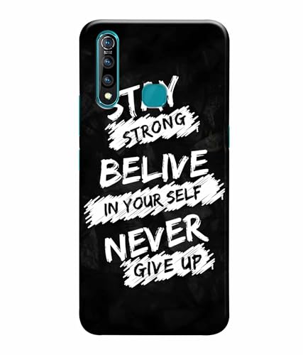 Image of Stay Strong Motivation Quotes Printed Hard Back Case Cover & Compatible for Vivo Z1 Pro (Multicolor) - D1810