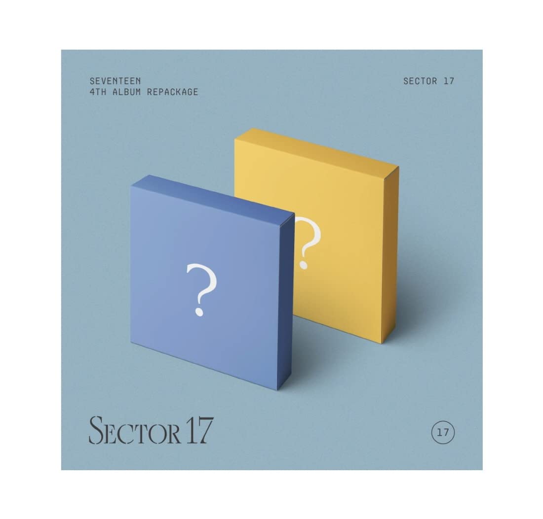 Dreamus SEVENTEEN - SECTOR 17 (4th Album Repackage) CD+Folded Poster (NEW HEIGHTS+NEW BEGINNING ver. SET), 152 x 152 x 15.5 mm (PLD0164)