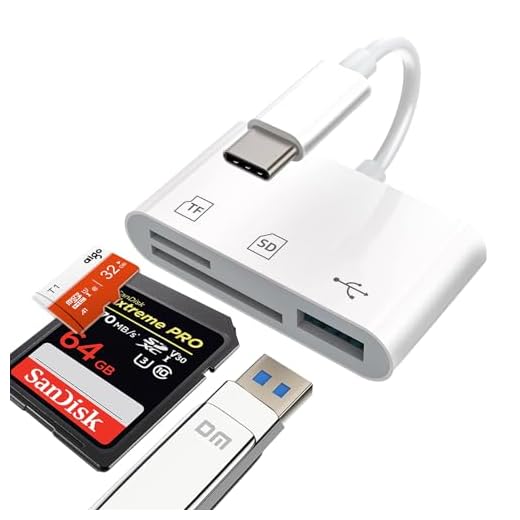 KikoSaka USB C SD Card Reader 3 in 1 Type C USB Camera Card Reader Adapter with SD Micro SD USB 3 Ports for iPhone 15 Pro Max, MacBook Pro/Air, Chromebook, Galaxy and More USB-C Device