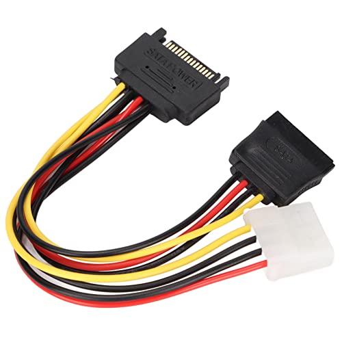 BONKZEBU El Cable Adaptador Divisor de Alimentación Convierte de Manera Eficiente los Puertos de Alimentación para Hardware de Computadora, Ideal para Usuarios de Computadoras de Marca, 18 Cm de