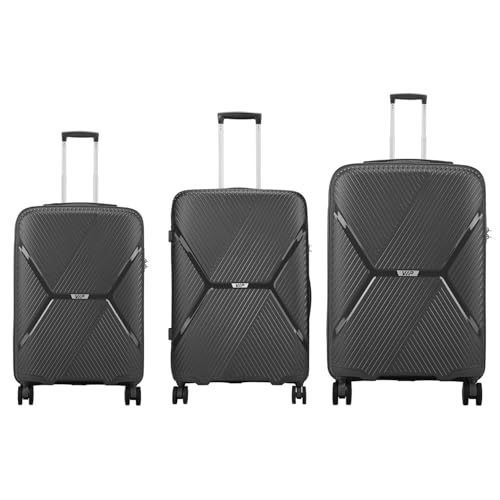 Image of VIP Engage Check-in Set - (56+66+76cms) for Travel (SO3, Light Black)