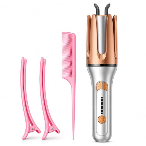 2-in-1 Automatic Hair Curler One-Touch Instant Curling Iron