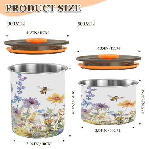 Envase de Café Hermético de Acero Inoxidable 500 ml miniatura 2